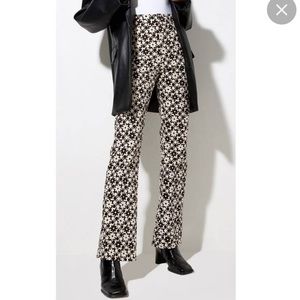 Motel Rocks Zoven Flare Pants in Daisy